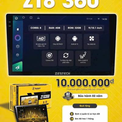 Màn hình android Zestech Z18 360 