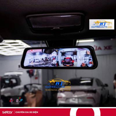 Camera hành trình ốp gương xe Vinfast Limo Green   