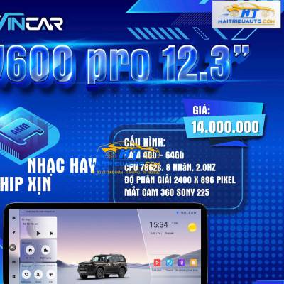 M&agrave;n h&igrave;nh android Vincar V600 PRO 360