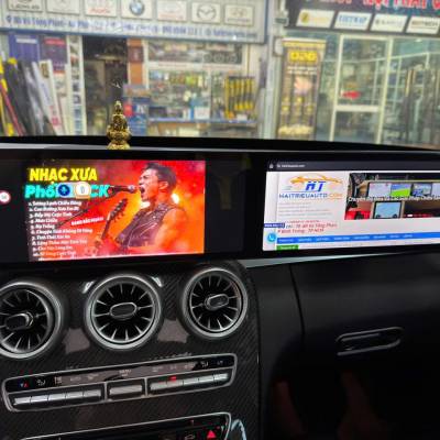 M&agrave;n h&igrave;nh android Omas A12 xe Mercedes C