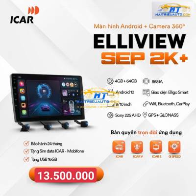 M&agrave;n h&igrave;nh Android ICAR Elliview SEP 2K+