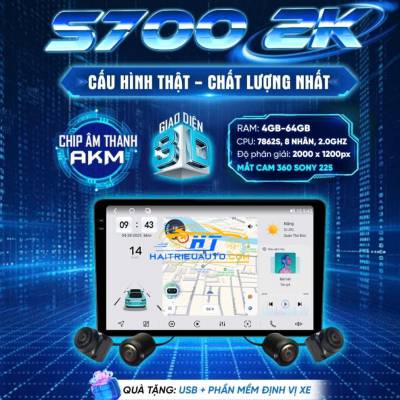 M&agrave;n h&igrave;nh android Vincar S700 2K 360