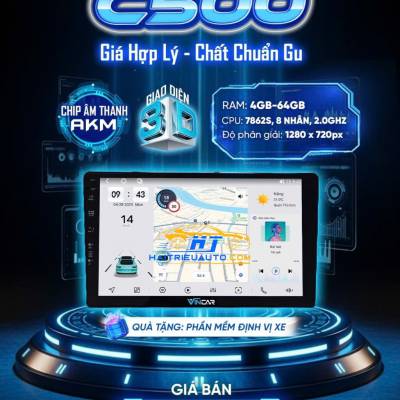 M&agrave;n h&igrave;nh android Vincar C500 