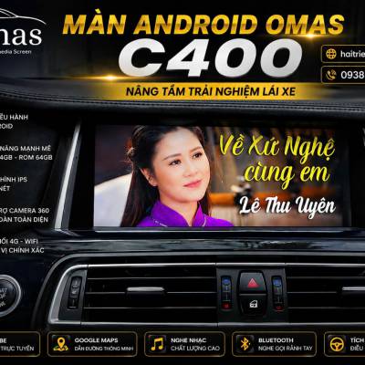 M&agrave;n h&igrave;nh android Omas C400 xe BMW 520