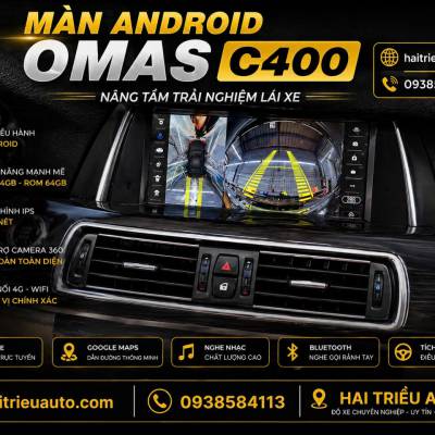 M&agrave;n h&igrave;nh android Omas C400 360 xe BMW 520