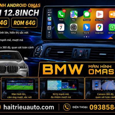 M&agrave;n h&igrave;nh android Omas 12.8 inch xe BMW 520