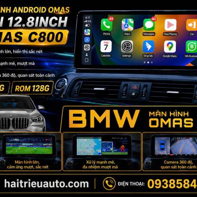 M&agrave;n h&igrave;nh android Omas C800 xe BMW 7 series