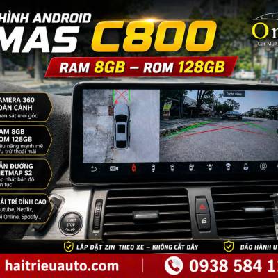M&agrave;n h&igrave;nh android Omas C800  360 xe BMW X5