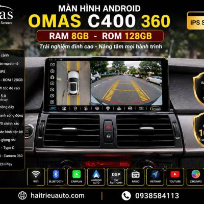 M&agrave;n h&igrave;nh android Omas C400 360 xe BMW X5