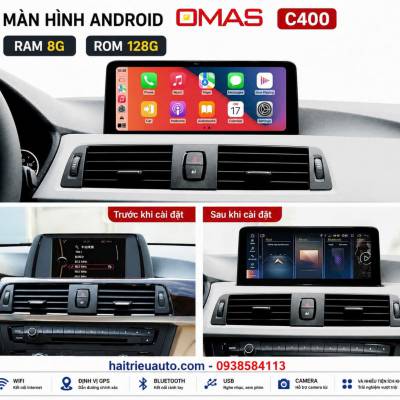 M&agrave;n h&igrave;nh android Omas C400 xe BMW 3 series