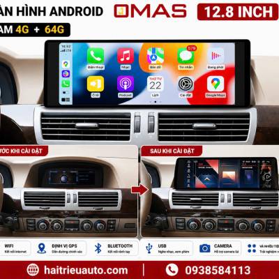 M&agrave;n h&igrave;nh android Omas 12.8 inch xe BMW E65
