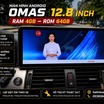 M&agrave;n h&igrave;nh android Omas 12.8 inch xe BMW X6