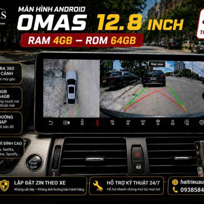 M&agrave;n h&igrave;nh android Omas 12.8 inch 360 xe BMW X6