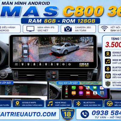 M&agrave;n h&igrave;nh android Omas C800 360 xe BMW