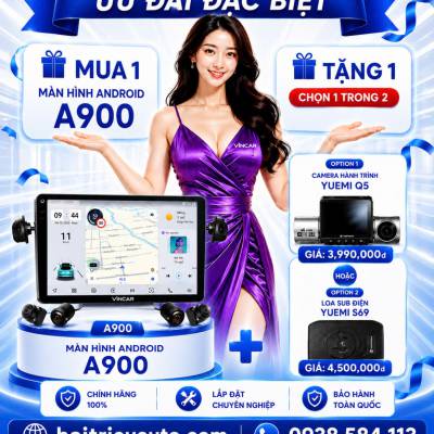 Man h&igrave;nh android Vincar A900