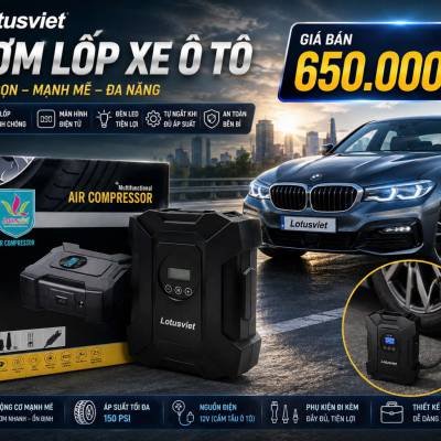 Bơm lốp xe &ocirc; t&ocirc; Lotusviet