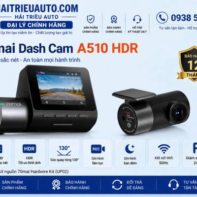 Camera H&agrave;nh Tr&igrave;nh Xiaomi 70mai A510 HDR