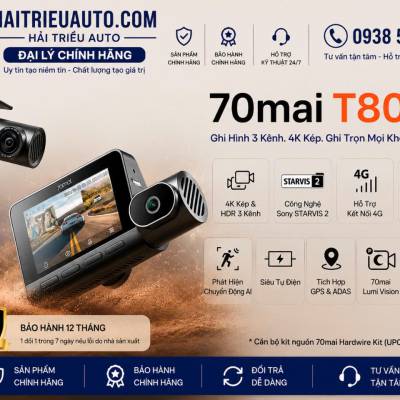 Camera H&agrave;nh Tr&igrave;nh Xiaomi 70Mai T800