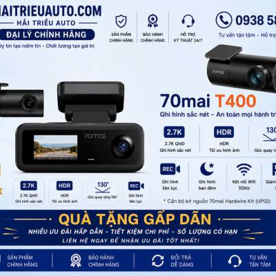 Camera H&agrave;nh Tr&igrave;nh Xiaomi 70Mai T400 