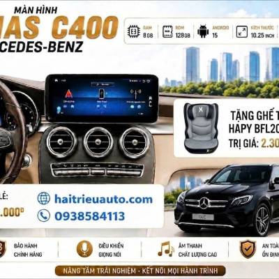 M&agrave;n h&igrave;nh android Omas C400 xe Mercedes