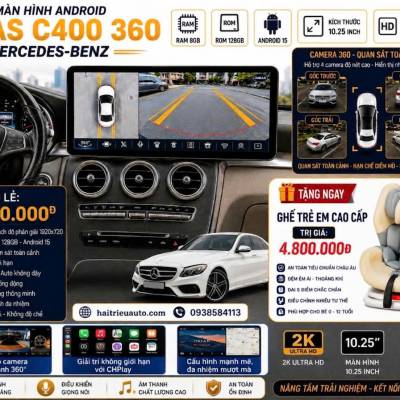 M&agrave;n h&igrave;nh android Omas C400 360 Mercedes 