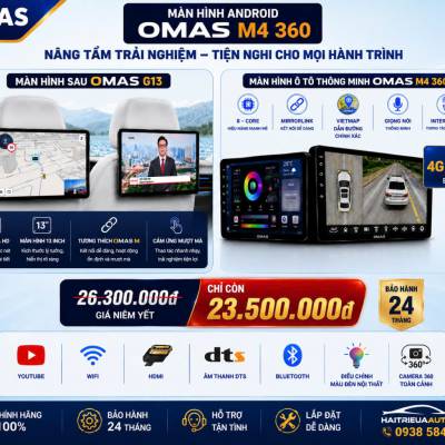 Bộ 3 m&agrave;n h&igrave;nh Omas G13 v&agrave; M4 360