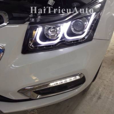 Đèn pha độ nguyên bộ cho xe cruze