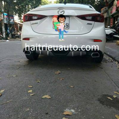 ốp chia đôi pô cho xe mazda 3 2017