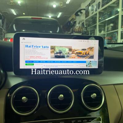 Màn hình android theo xe Mercedes C200 2016