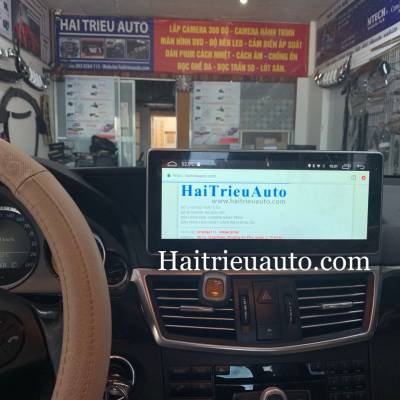 Màn hình android theo xe Mercedes E250 