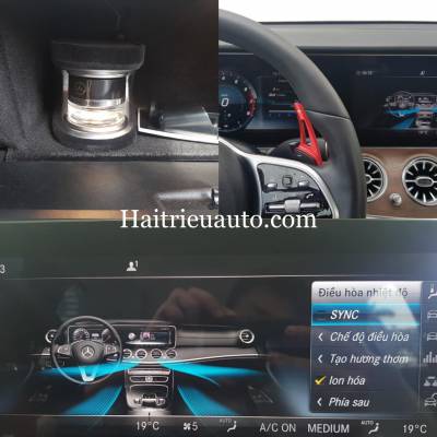 Hệ thống nước hoa Air freshener và Ionisation theo xe Mercedes E200