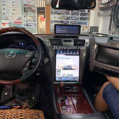 Màn hình tesla android xe lexus LS 460L