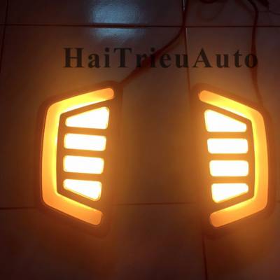 Độ đèn led mặt calang cho xe FORD RANGER