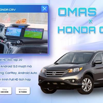 Màn hình android dài Omas A11 xe Honda CR-V
