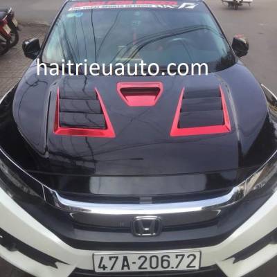 nắp cáp pô độ cho xe honda civic 2017