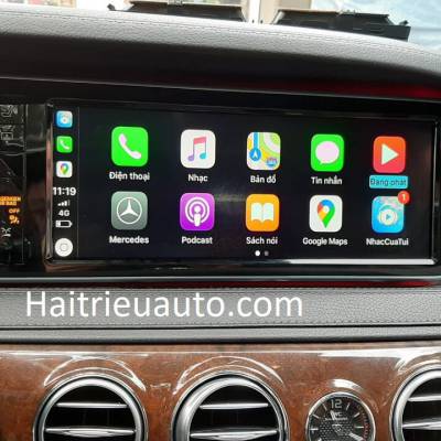 N&acirc;ng cấp carplay cho Mercedes S400