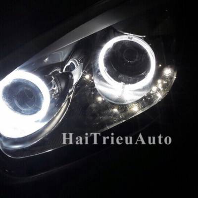 Độ đèn led vòng cho đèn pha kia morning