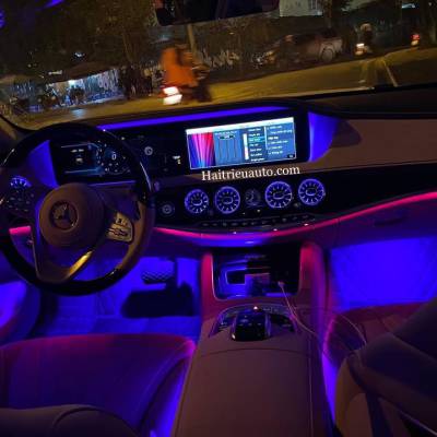 Cửa gió Turbine đèn LED theo xe Mercedes S Class