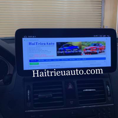 Màn hình android theo xe Mercedes C200 2006-2010