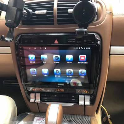 màn hình android theo xe Porsche Cayenne