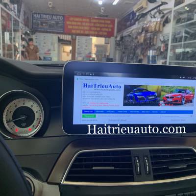 Màn hình android theo xe Mercedes C250 2013