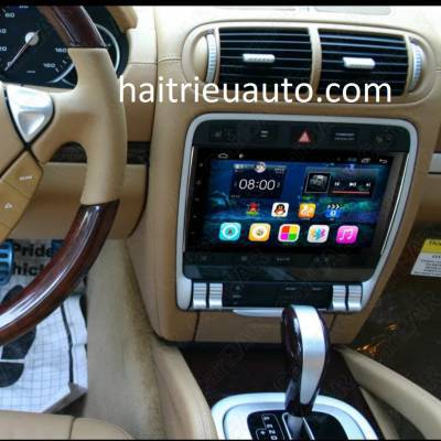 màn hình android theo xe Porsche Cayenne