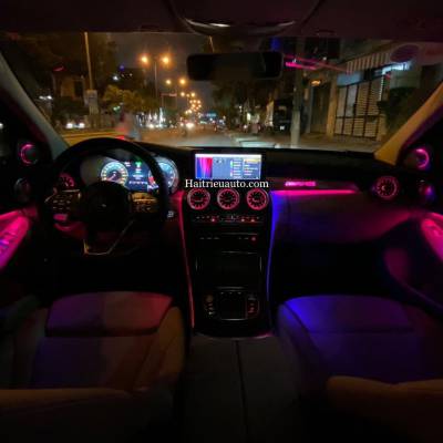 Cửa gió Turbine đèn LED theo xe Mercedes GLC 200 2020