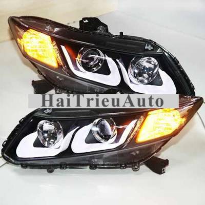 Đ&egrave;n pha độ cho xe honda civic 2015