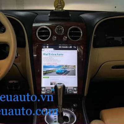 màn hình android tesla theo xe bently 