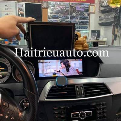 Màn hình android theo xe Mercedes C300 2012