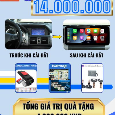 Màn hình adnroid Omas C400 xe Mercedes GLK