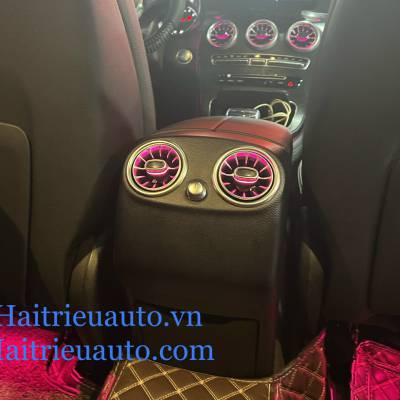 Cửa gió Turbine led sau xe mercedes C 