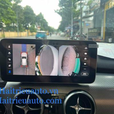 M&agrave;n h&igrave;nh android liền camera 360 xe Mercedes  CLA