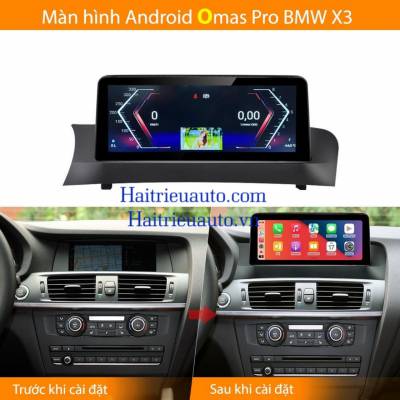 Màn hình android Omas Pro xe BMW X3